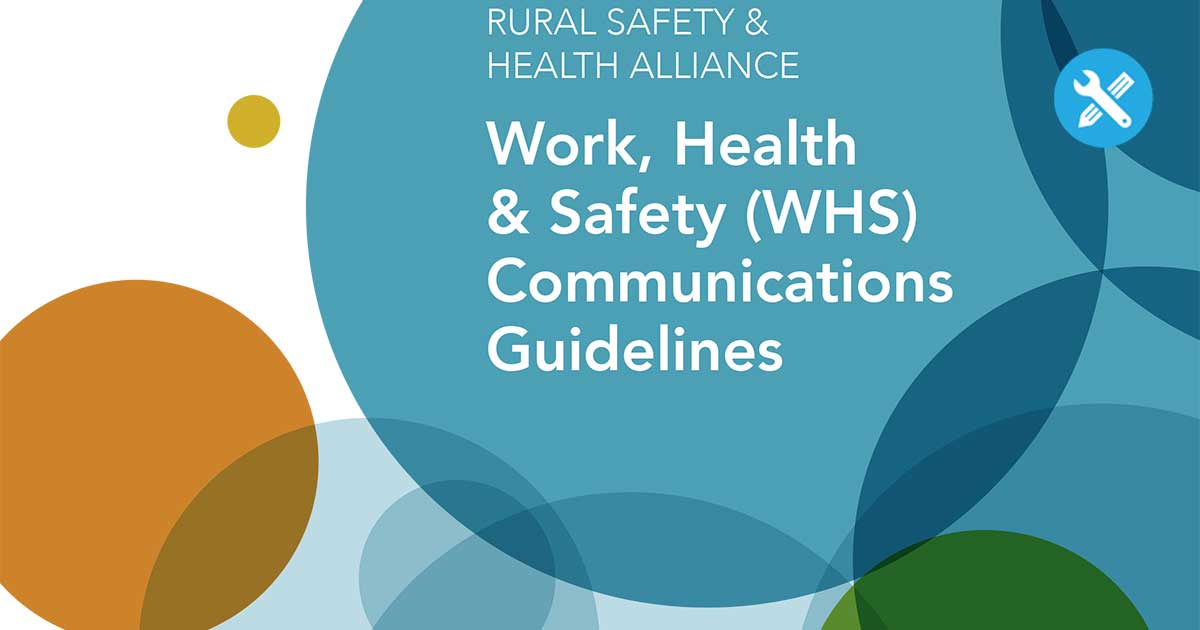 cover of the WHS communication guidelines